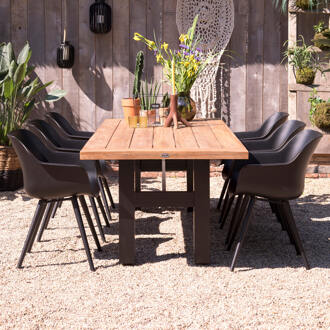 Hartman Sophie Yasmani Tuintafel - 240 x 100 cm Bruin, Zwart