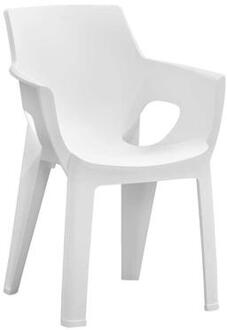 Hartman stapelstoel Ivy - wit - 85x60x53 cm - Leen Bakker - 85 x 53 x 60