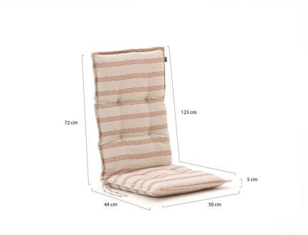 Hartman tuinkussen hoge rug 123x50cm - Laagste prijsgarantie! Rood
