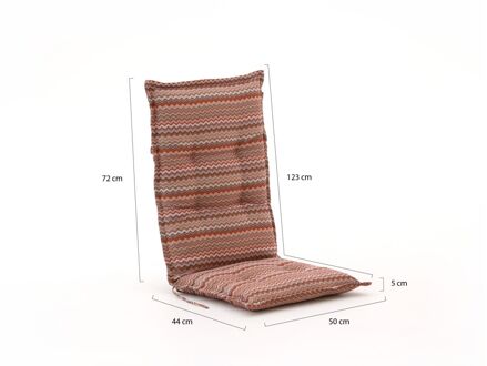Hartman tuinkussen hoge rug 123x50cm - Laagste prijsgarantie! Roze