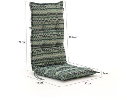 Hartman tuinkussen hoge rug 123x50cm - Laagste prijsgarantie! Roze