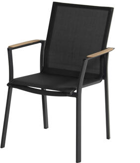 Hartman Tuinstoel 'Lea' teakhout, kleur Antraciet