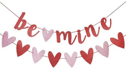 Hartvormige Decoratieve Vlag Liefde Vilt Banner Valentine's Day Party Decoratie Benodigdheden