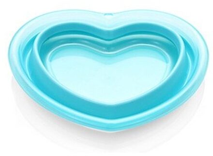 Hartvormige Inklapbare Draagbare Bassins Hoge Capaciteit Camping Wassen Groente Fruit Wastafel Huishoudelijke Schoonmaak Tool Accessoires blauw L