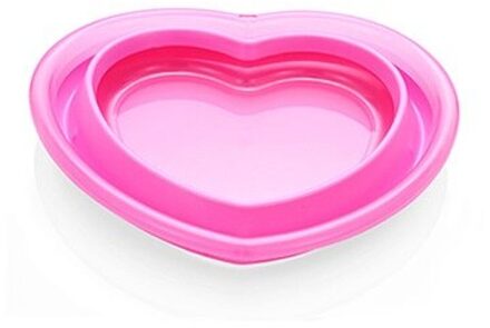 Hartvormige Inklapbare Draagbare Bassins Hoge Capaciteit Camping Wassen Groente Fruit Wastafel Huishoudelijke Schoonmaak Tool Accessoires roze S