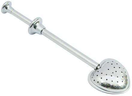 Hartvormige Mesh Thee Filter Rvs Thee Zetgroep Zeef Thee Lepel Zeef Herbruikbare Metalen Theezakje Filter Losse Blad