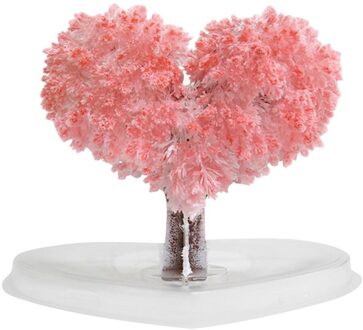 Hartvormige Papier Boom Bloeiende Creatieve Kleurrijke Magic Groeiende Boom Speelgoed 5Ml Magic Kunstmatige Sakura Boom Baby Speelgoed игрушки
