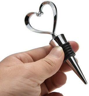 Hartvormige Rode Wijn Champagne Wijn Flessenstop Valentines Huwelijksgeschenken Set Wijn Stop Bar Accessoires Thuis Bars