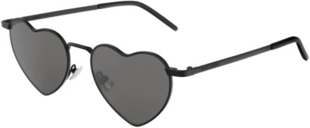Hartvormige zonnebril Lou Lou SL 301-002 Zwart Saint Laurent , Black , Dames - 52 MM
