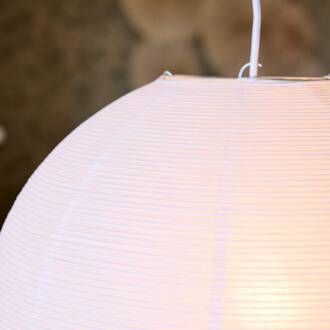 Haru hanglamp, papier, wit, Ø 50 cm, bol