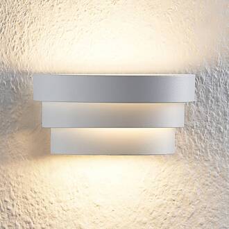 Harun LED wandlamp in wit, 18 cm