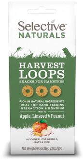 Harvest Loops - Knaagdiersnack - Appel & Lijnzaad - 80 gram
