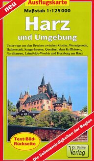 Harz und Umgebung Ausflugskarte 1 : 125000