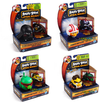 Hasbro Angry Birds Star Wars Black Samurai Bad Piggies Pull Back Car Model Toys
