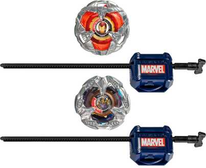 Hasbro Beyblade X Marvel Collab Iron Man 4-80B vs. Thanos 4-60P