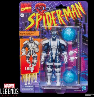 Hasbro Marvel Legends Series Cardiac, Retro Cardback Spider-Man Comics Action Figure