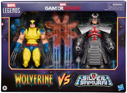 Hasbro Marvel Legends Series Gamerverse Wolverine vs Marvel's Silver Samurai 6-Inch Action Figures