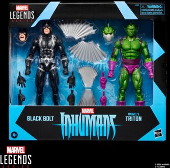 Hasbro Marvel Legends Series Inhumans Black Bolt & Marvel’s Triton, Two 6  Action Figures