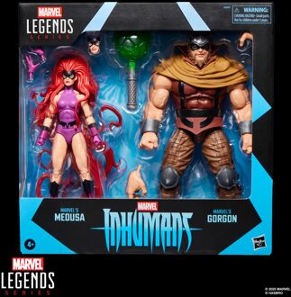 Hasbro Marvel Legends Series Inhumans Marvel’s Medusa & Marvel’s Gorgon, Two 6  Action Figures