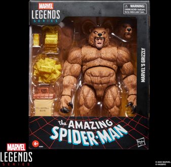 Hasbro Marvel Legends Series Marvel’s Grizzly, Spider-Man Comics Collectible 15-cm-scale Action Figure