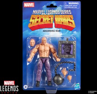 Hasbro Marvel Legends Series Secret Wars Absorbing Man, Retro Marvel Comics Collectible Action Figure (6”)