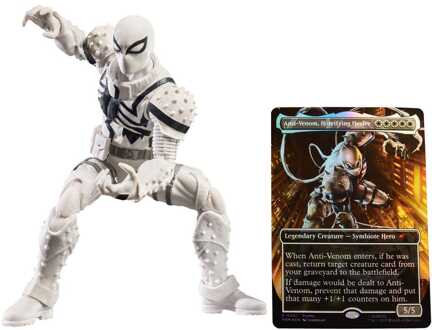 Hasbro Marvel Legends Spider-Man x Magic: The Gathering Agent Anti-Venom 6  Action Figure & Trading Card