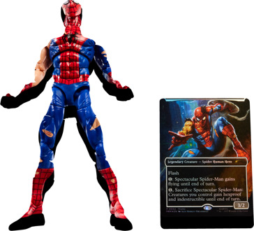 Hasbro Marvel Legends Spider-Man x Magic: The Gathering Spider-Man 6  Action Figure & Trading Card