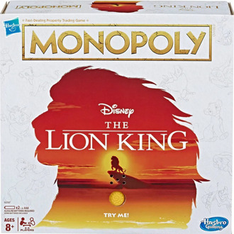 Hasbro Monopoly Game The Lion King Edition Family Board Game Games and Puzzles Monopoly Strategy Games toys