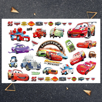 Hasbro Red car child sticker Children Cartoon Temporary Tattoo Sticker For Boys Cartoon Toys Waterproof Party Kids Gift