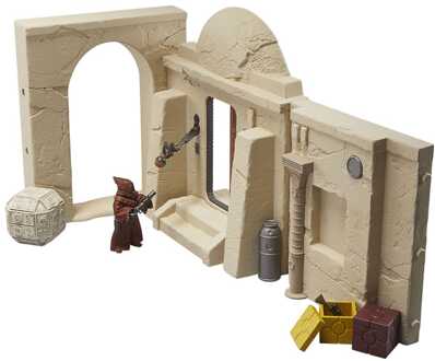 Hasbro Star Wars Episode IV Vintage Collection Playset Streets of Mos Eisley with Jawa Action Figure
