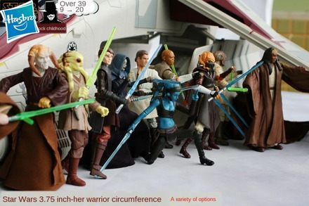 Hasbro starwars Barriss Offee Lando Calrissian Chewbacca R2-D2 anime action & toy figures model toys for children 11CM