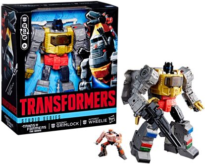 Hasbro The Transformers: The Movie Studio Series Leader Class Action Figure Dinobot Grimlock & Autobot Wheelie 22 cm