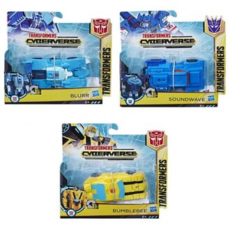 Hasbro Transformer Cyberverse Blurr Jongens Blauw 10 Cm