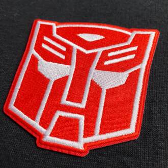 Hasbro Transformers Autobot Varsity Jacket - Black / Red - L - Black / Red