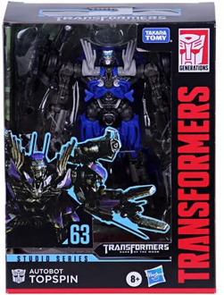 Hasbro Transformers SS63 Revenge of The Fallen Movie Studio Series 63 Deluxe Class Topspin Action Figure Model Toy for children
