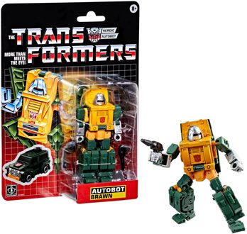 Hasbro Transformers Toys Autobot Brawn Retro G1-Inspired 5  Action Figure, 8+