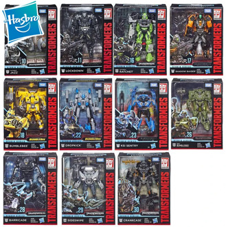 Hasbro Transformers Toys Studio Series 10~30 Deluxe Class Transformers Bumblebee Ratchet Sideswipe Rollbar Action Figure 12cm