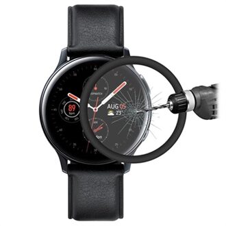 Hat Prince Samsung Galaxy Watch Active2 gehard glas - 9H - 40mm - Zwart