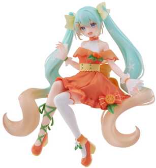 Hatsune Miku Noodle Stopper PVC Statue Flower Hatsune Miku Citrus Ver. 14 cm