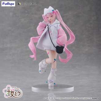 Hatsune Miku Tenitol PVC Statue Sakura Miku Cool style [petit] 19 cm