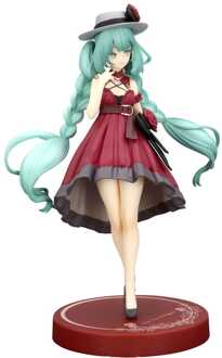 Hatsune Miku Trio-Try-iT PVC Statue Hatsune Miku Outing Dress Red Color Ver. 19 cm