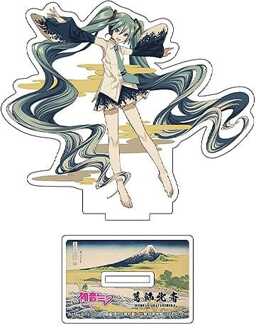 Hatsune Miku x Katsushika Hokusai iXima Die-Cut Acrylic Stand A Sketch of Tago Bay at Ejiri on the Tokaido 10 cm (5)