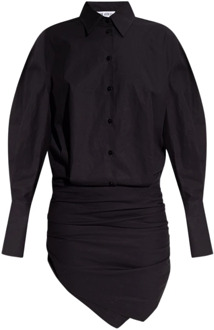 Hatty mini jurk The Attico , Black , Dames - S,Xs