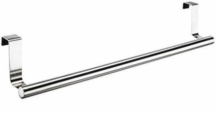 Haushalt Deur-handdoekenrek - Enkel - 40 Cm Zilverkleurig