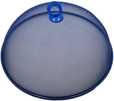 Haushaltshelden Vliegenkap/voedselkap - blauw - metaal - D35 x H16 cm - ongedierte - vliegenkap