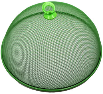 Haushaltshelden Vliegenkap/voedselkap - groen - metaal - D35 x H16 cm - ongedierte - vliegenkap