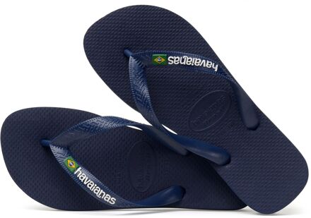 Havaianas Brasil Logo teenslippers donkerblauw - 27-28