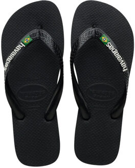 Havaianas Brasil logo teenslippers unisex - maat 39-40 Zwart