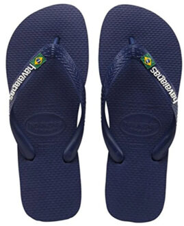 Havaianas Brasil Logo teenslippers wit/blauw - 41-42