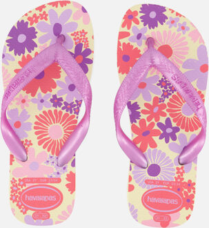 Havaianas Kids Flores Slippers paars Rubber - 29/30,31/32,33/34,35/36